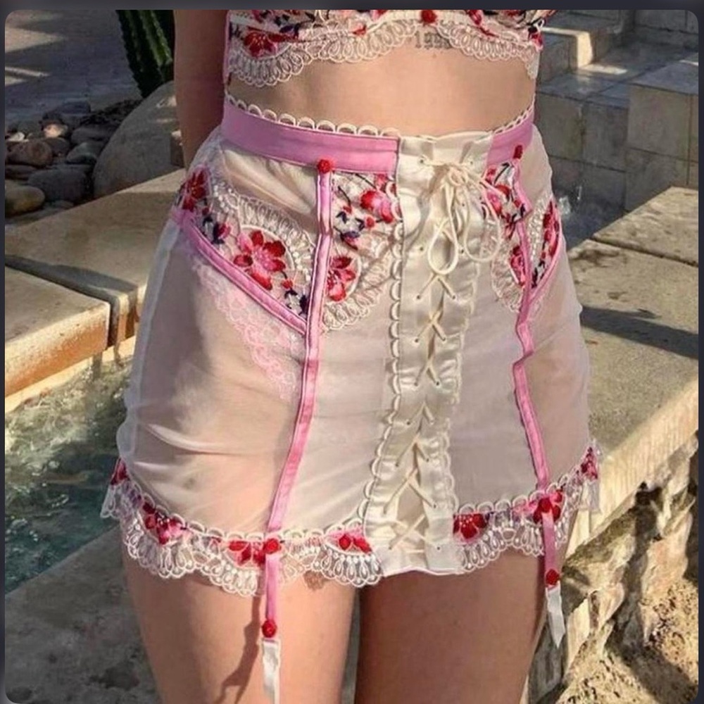 For love and lemons festival rose garter skirt